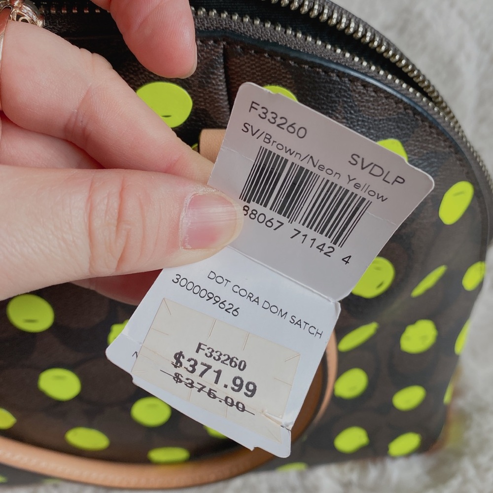 NWT Coach green dot crossbody - Picture 7 of 12